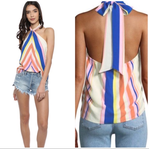 Lush Tops - Rainbow halter top Lush Tops - Rainbow halter top